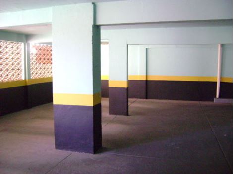 Pintura Interior de Garagens no Parque Ibirapuera